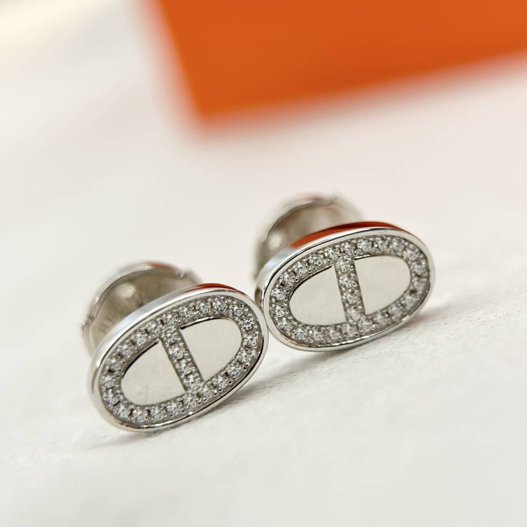 Best Replica Wholesale Hermes Logo Earring - Colareps