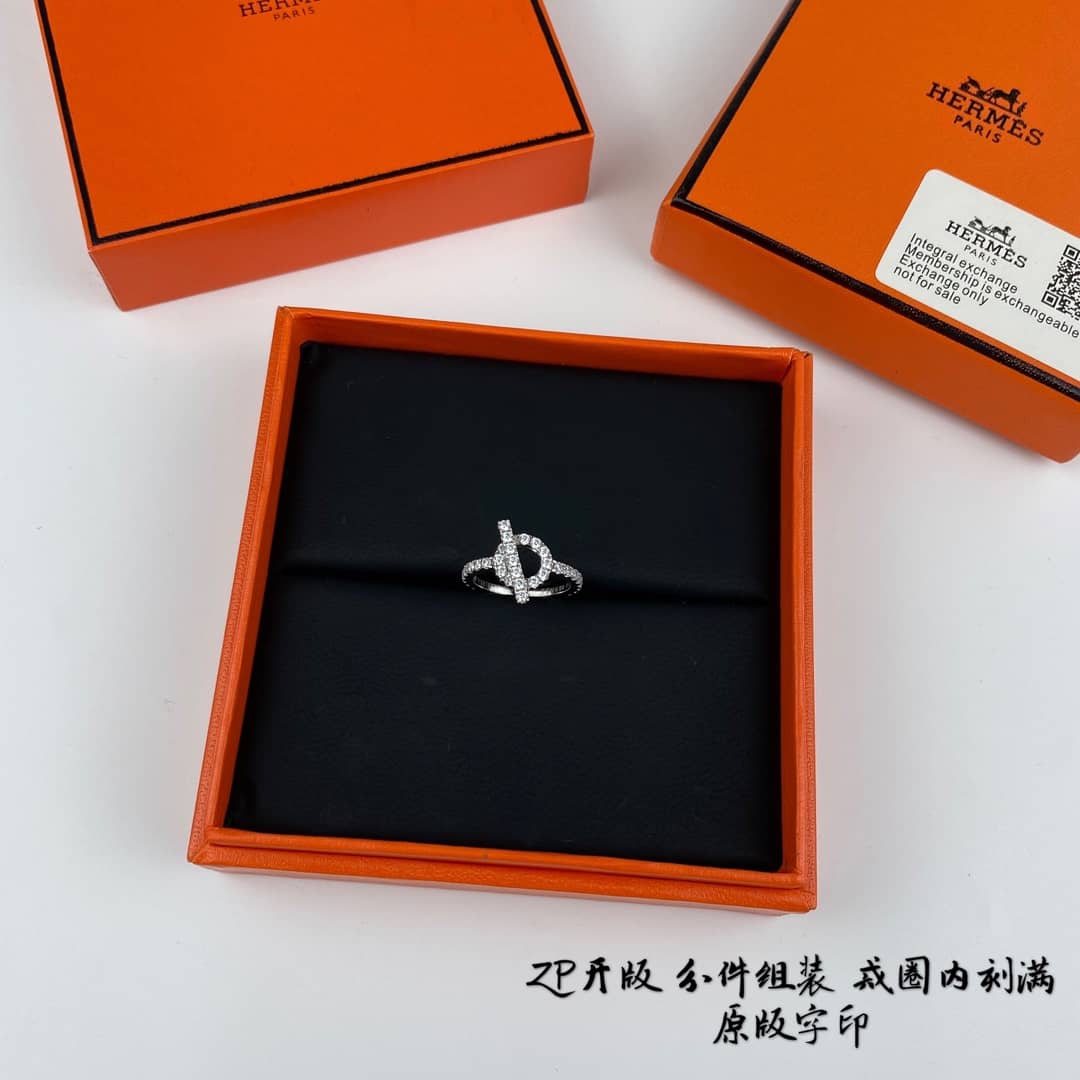 Best Replica Fake Hermes Logo Ring - Colareps