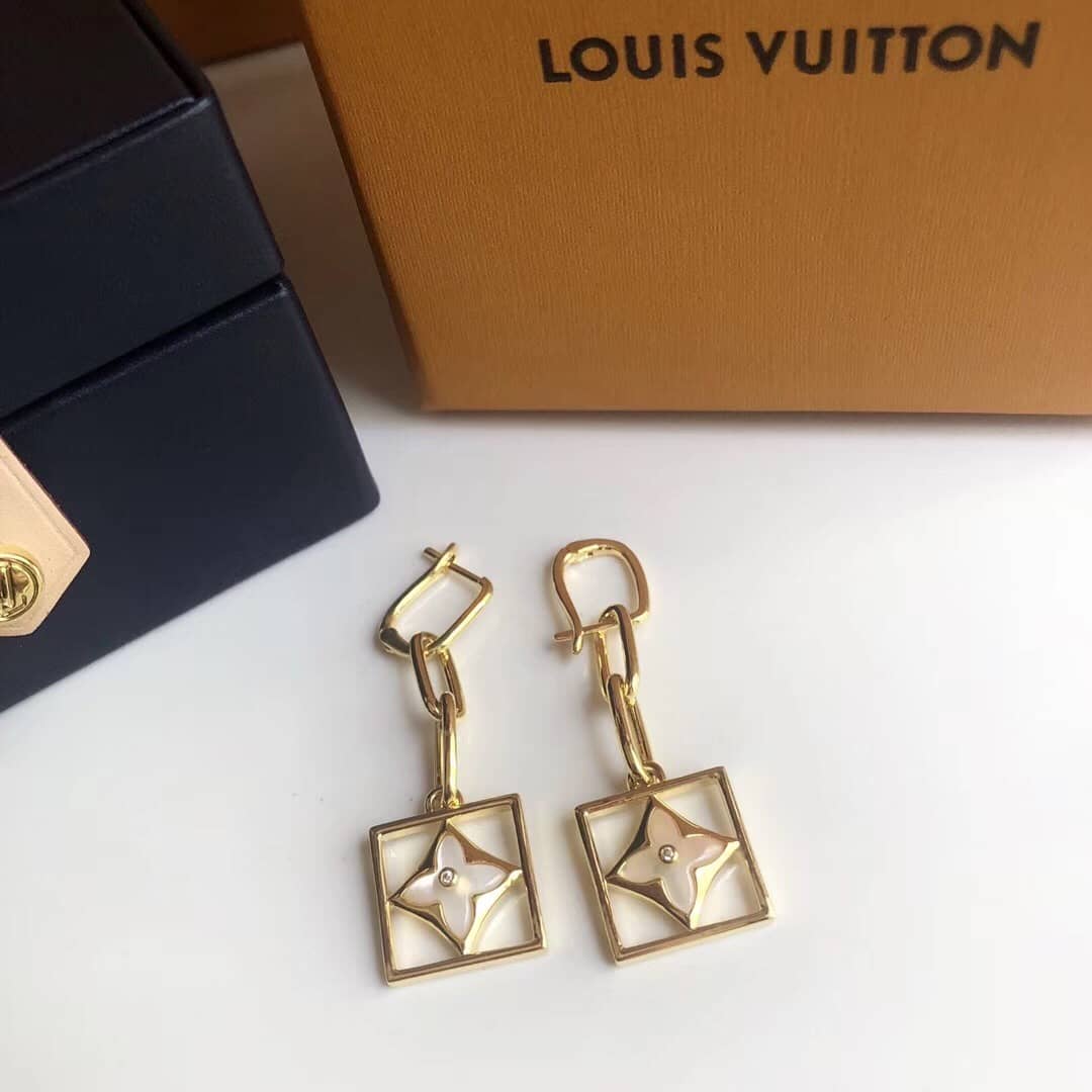 Best Replica LV Hoop Earrings Dupe Logo AAA+ - Colareps