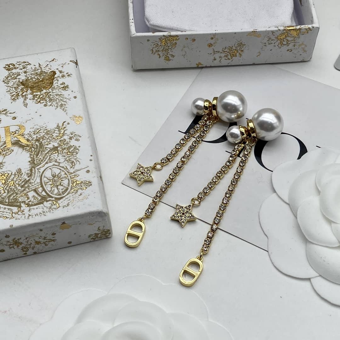 Best Replica Wholesale Christian Dior Logo Earring - Colareps