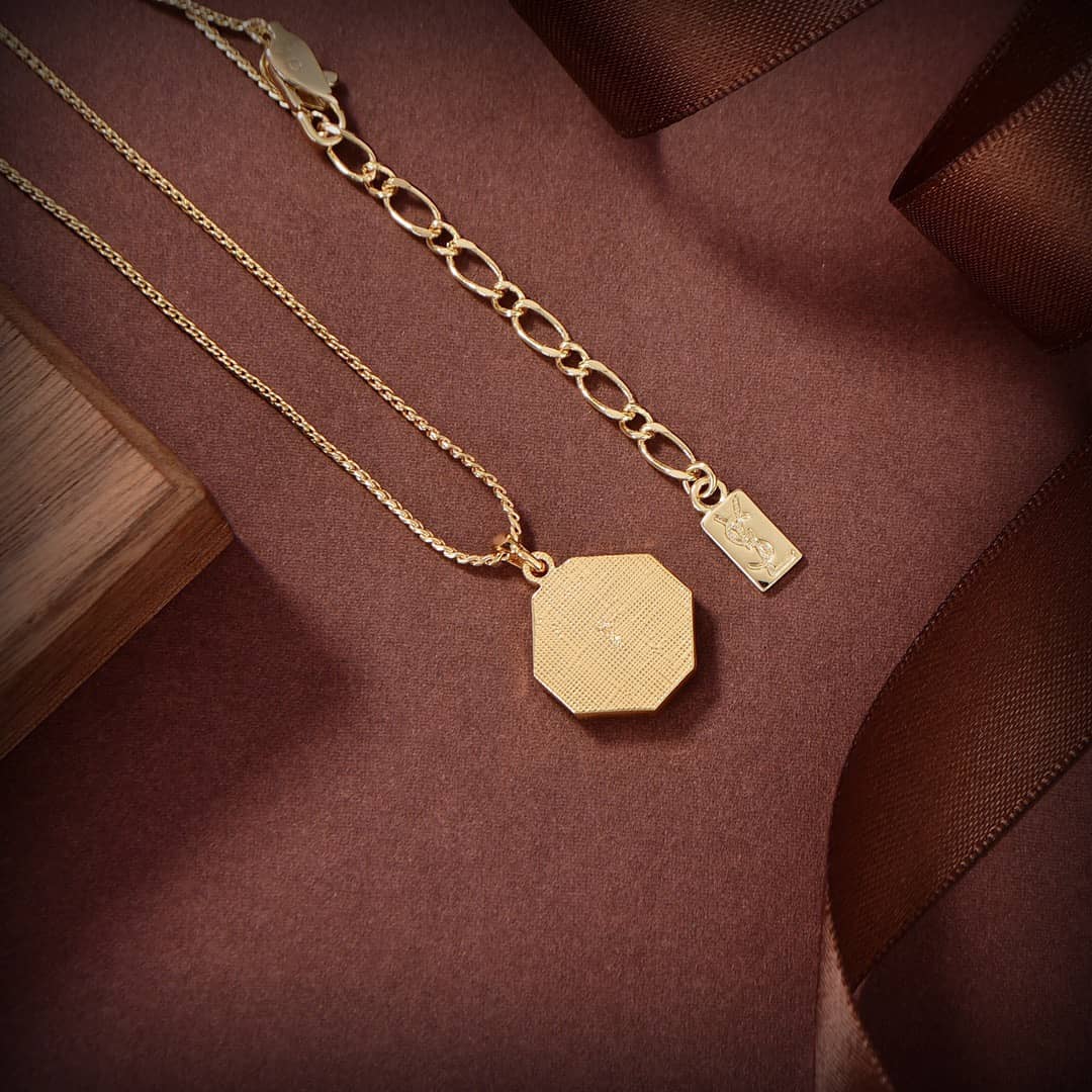 Best Replica Knockoff YSL Logo Necklace - Colareps