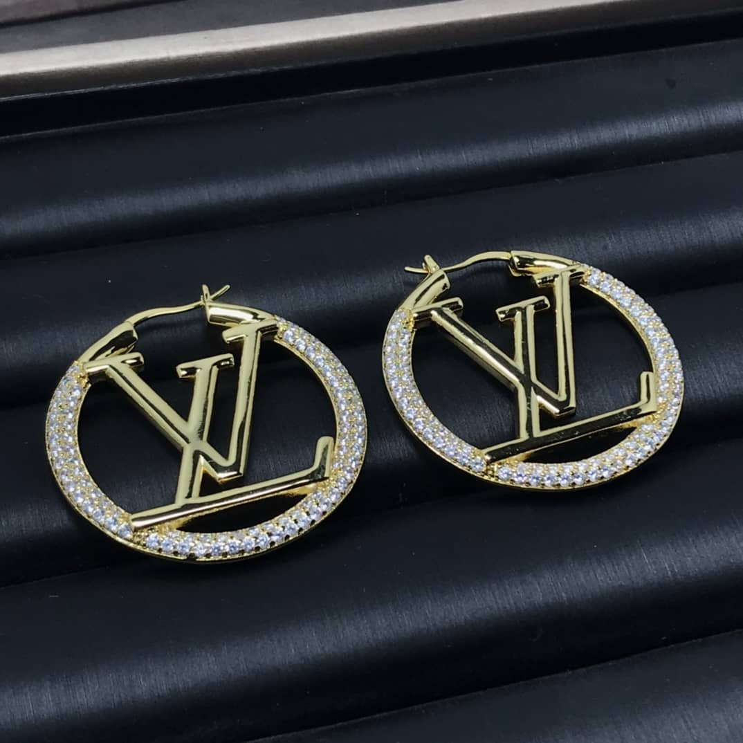 Best Replica LV Hoop Earrings Dupe Logo - Colareps