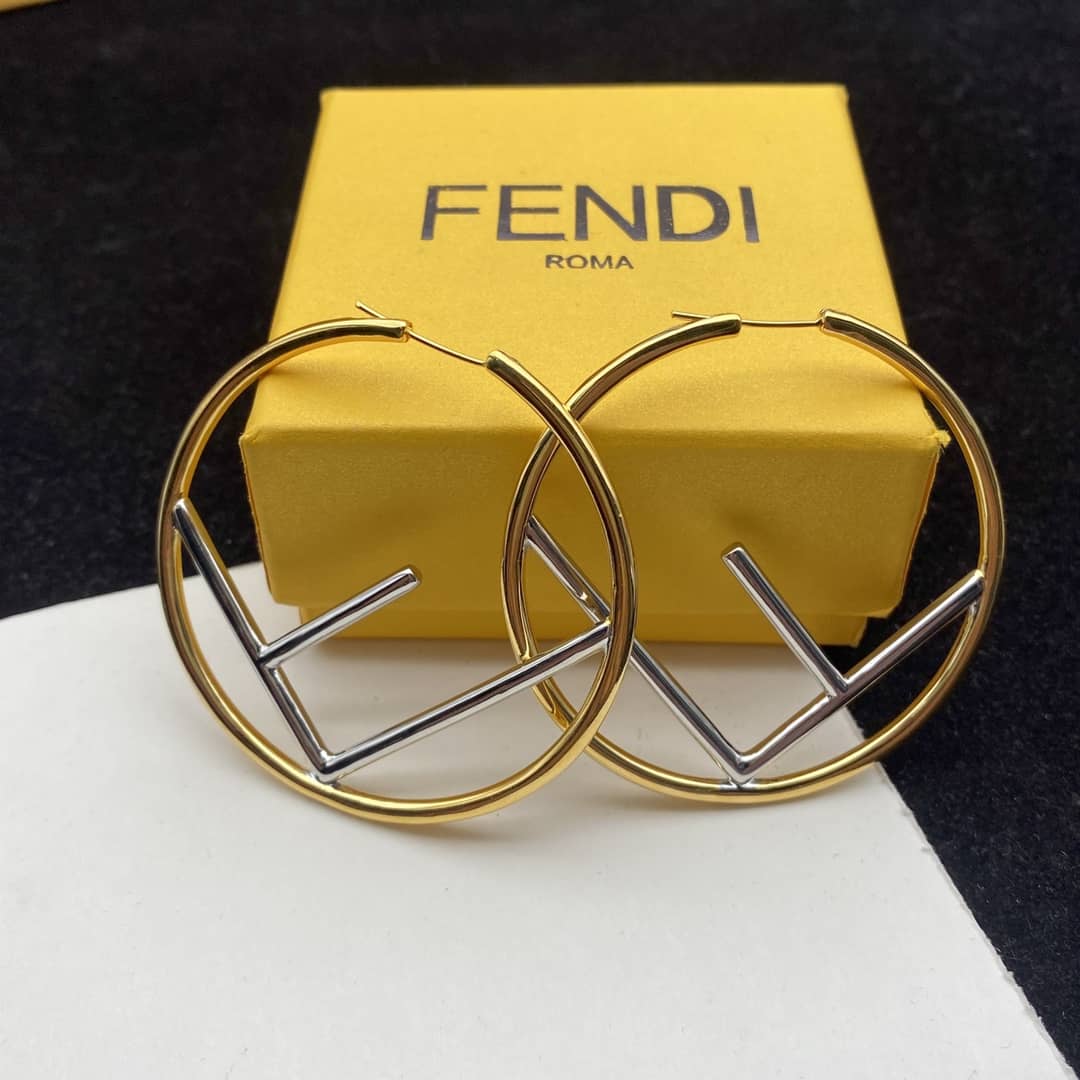Best Replica Knockoff Fendi Logo Earring - Colareps