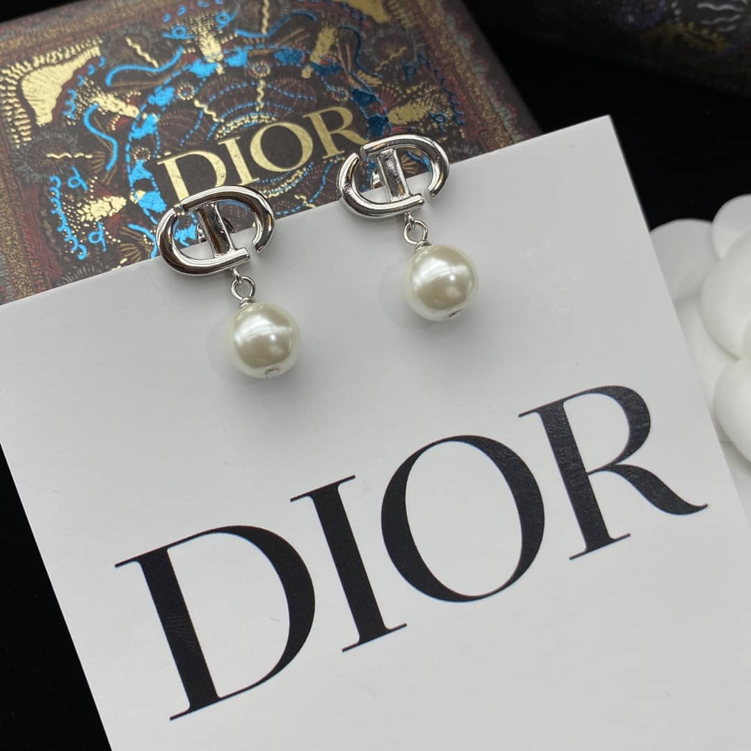 Best Replica Wholesale Christian Dior Logo Earring - Colareps