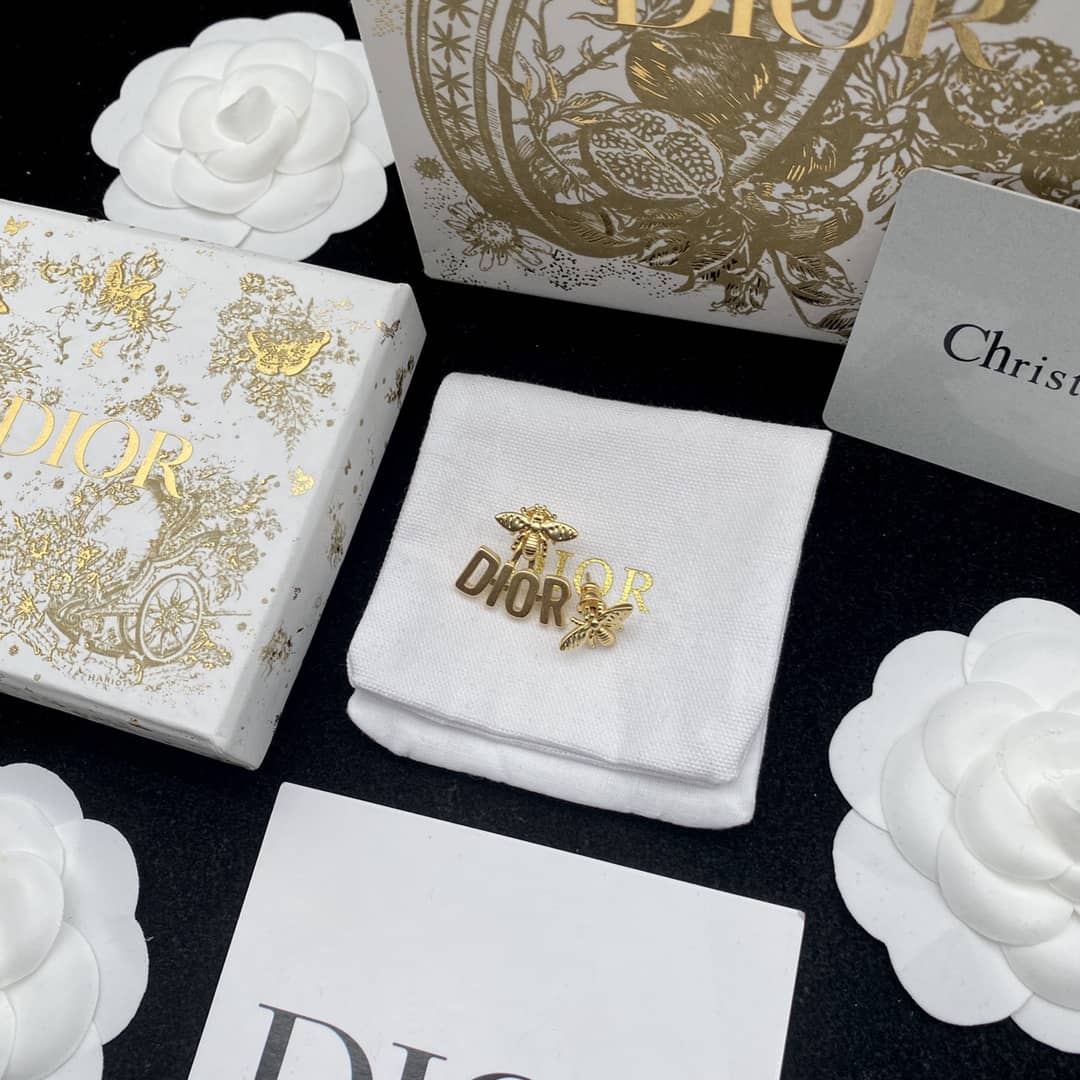 Best Replica Fake Christian Dior Logo Earring - Colareps