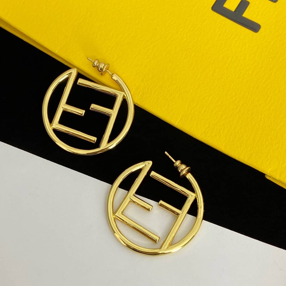 Best Replica Knockoff Fendi Logo Earring - Colareps