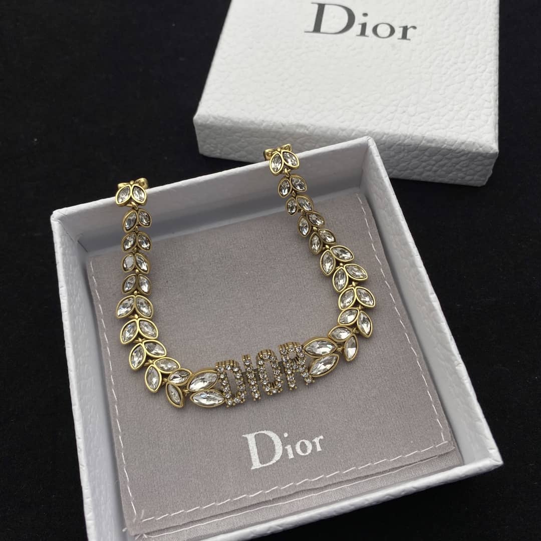 Best Replica Knockoff Christian Dior Logo Necklace - Colareps