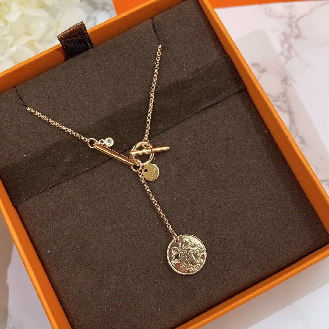 Best Replica Knockoff Hermes Logo Necklace - Colareps