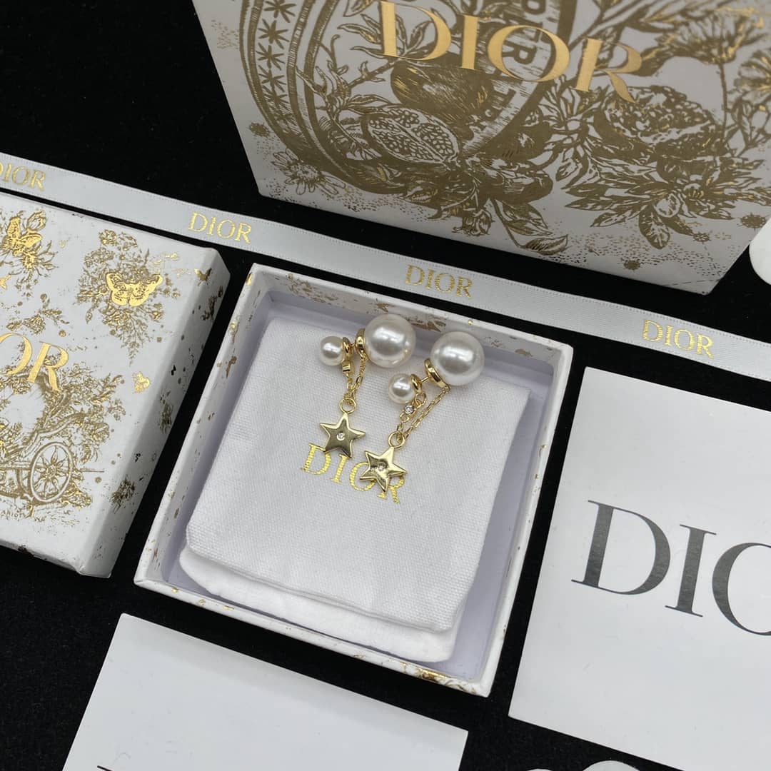 Best Replica Fake Christian Dior Logo Earring - Colareps