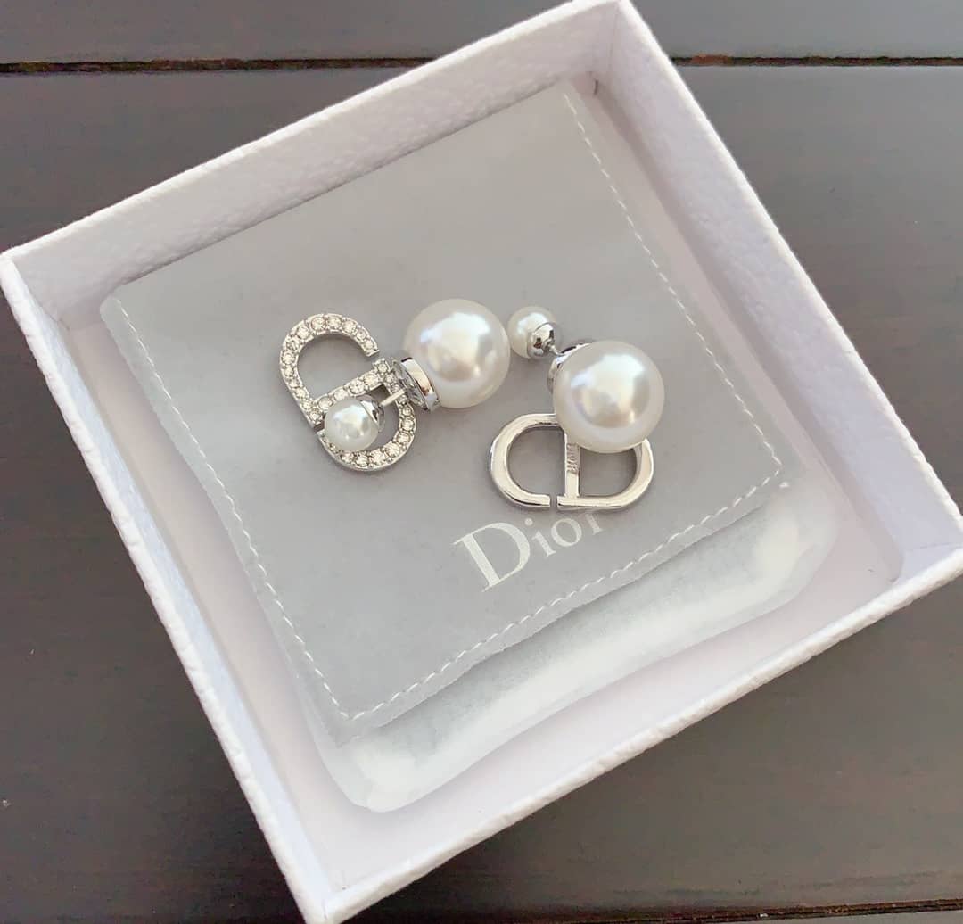 Best Replica Fake Christian Dior Logo Earring - Colareps