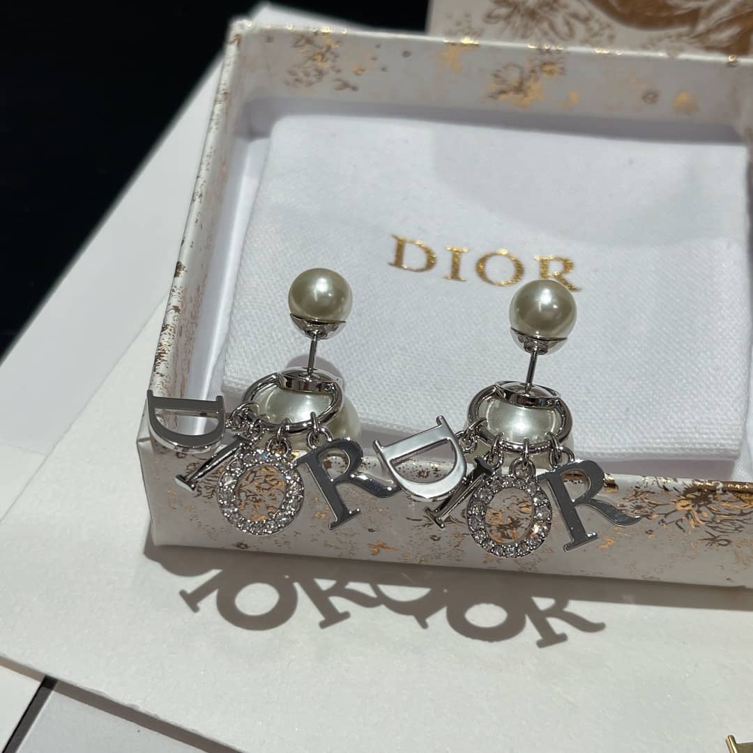 Best Replica Wholesale Christian Dior Logo Earring - Colareps