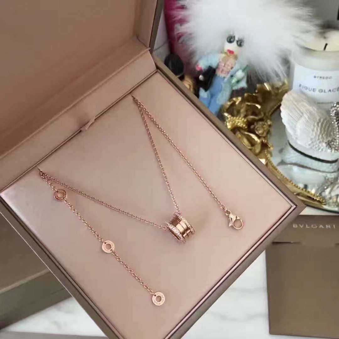 Best Replica Fake Bvlgari Logo Necklace - Colareps