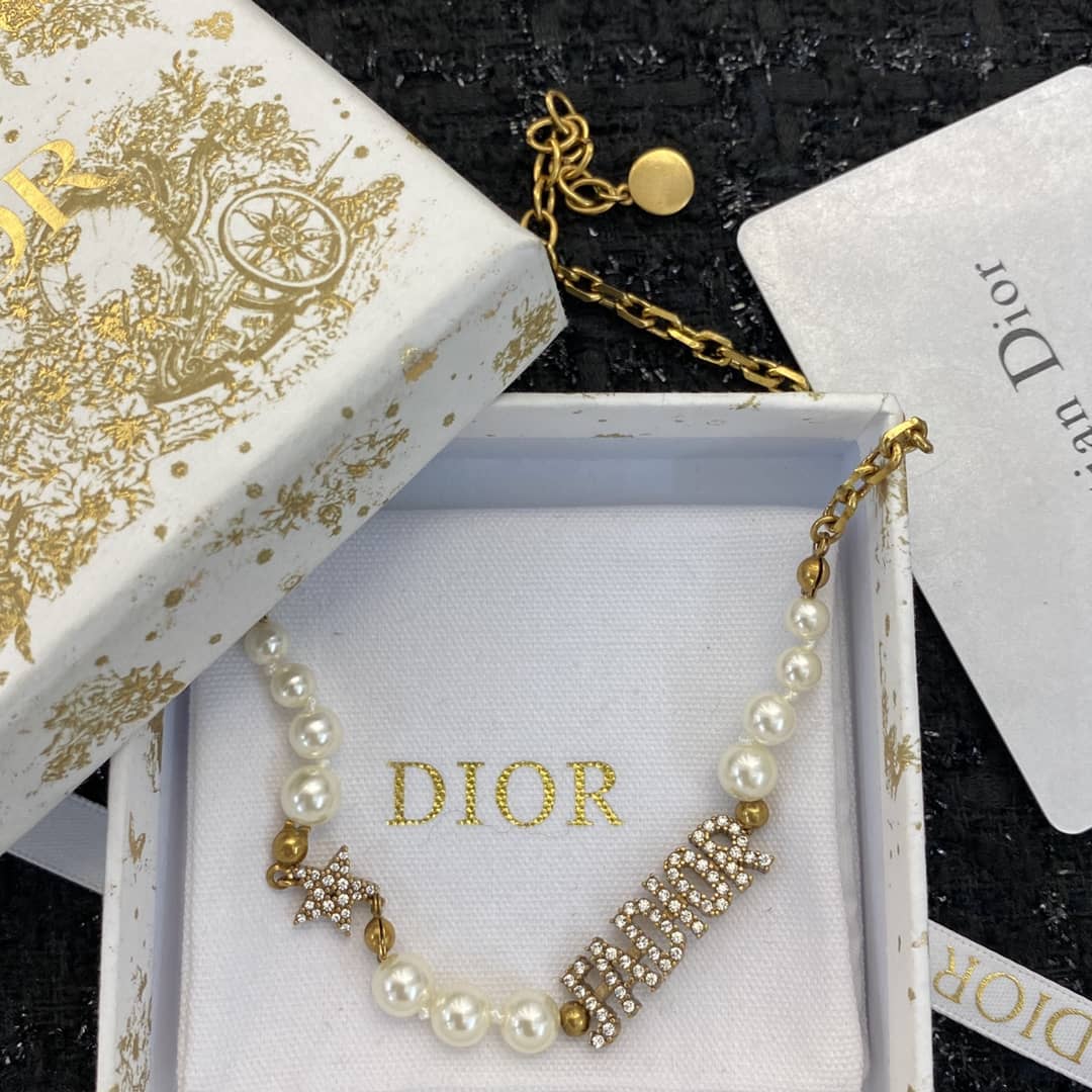 Best Replica Wholesale Christian Dior Logo Necklace - Colareps