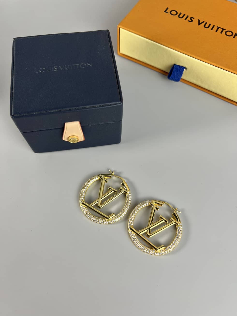 Best Replica LV Hoop Earrings Dupe Logo - Colareps