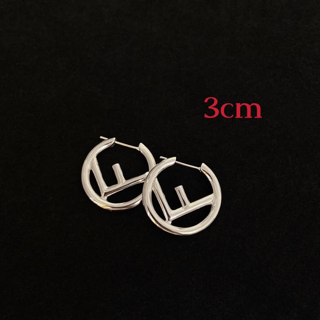 Best Replica Wholesale Fendi Logo Earring - Colareps
