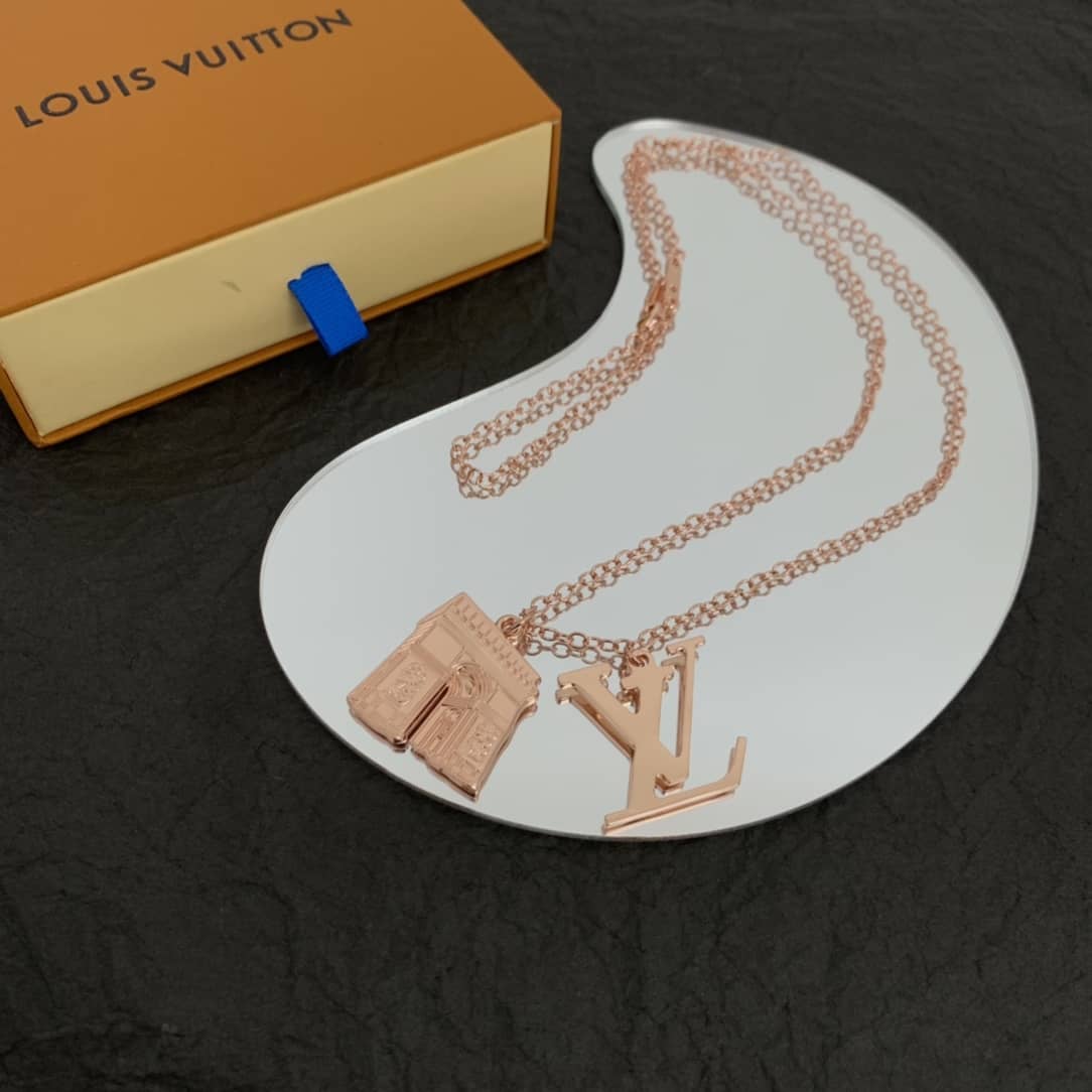Best Replica Wholesale Louis vuitton Logo Necklace - Colareps