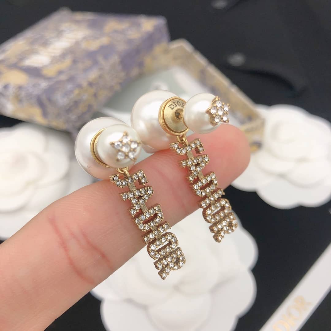 Best Replica Knockoff Christian Dior Logo Earring - Colareps