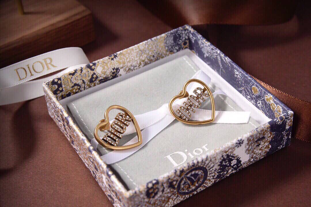 Best Replica Fake Christian Dior Logo Earring - Colareps