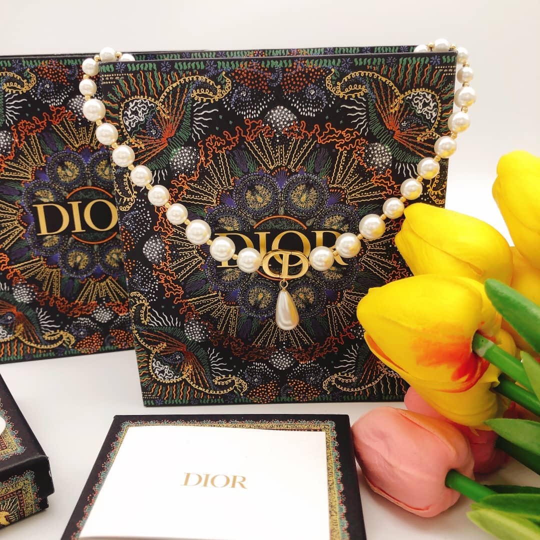 Best Replica Knockoff Christian Dior Logo Necklace - Colareps