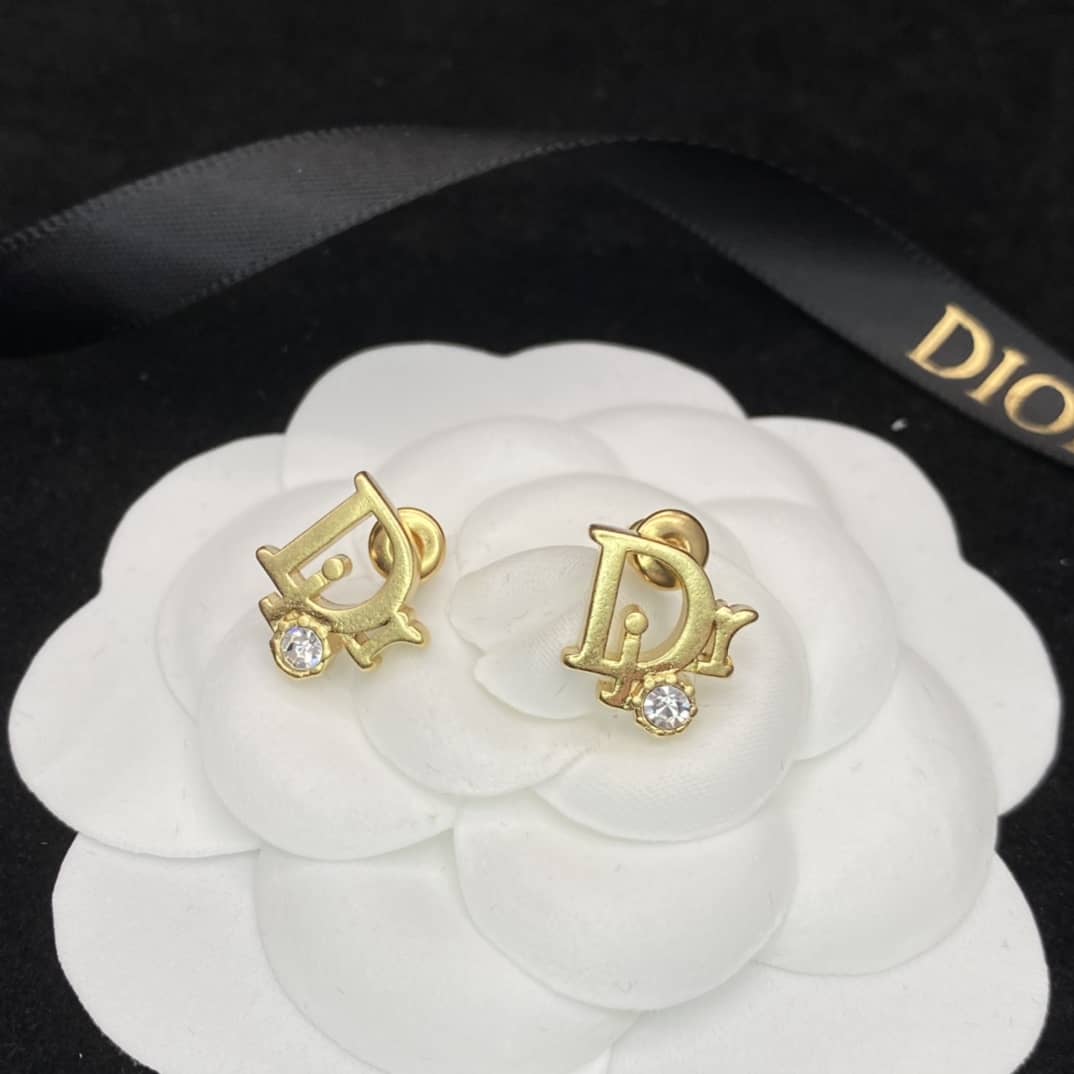 Best Replica Fake Christian Dior Logo Earring - Colareps