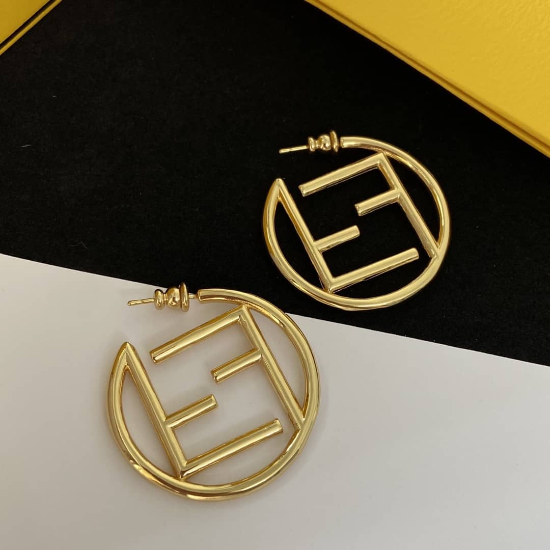 Best Replica Fake Fendi Logo Earring - Colareps