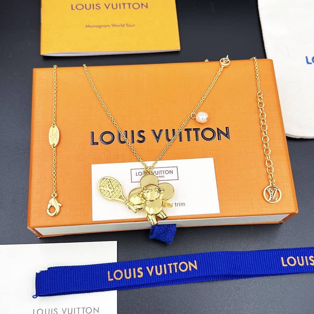 Best Replica Fake Louis vuitton Logo Necklace - Colareps
