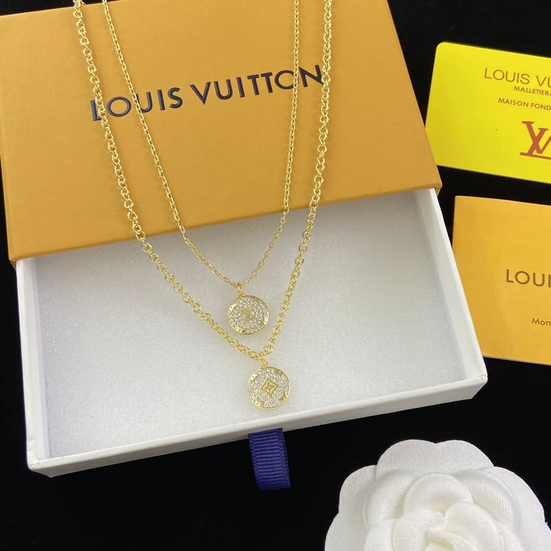 Best Replica Wholesale Louis vuitton Logo Necklace - Colareps