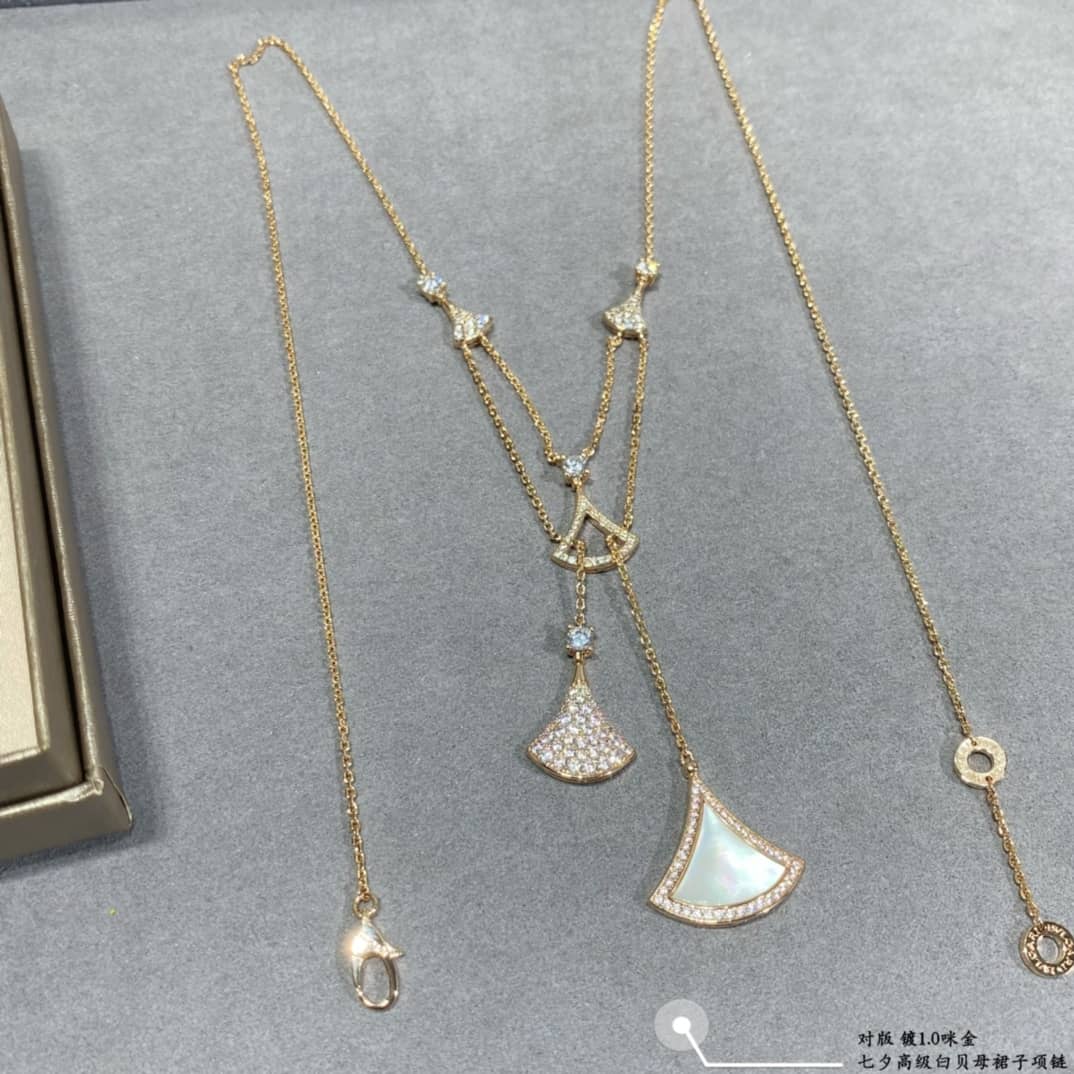 Best Replica Fake Bvlgari Logo Necklace - Colareps