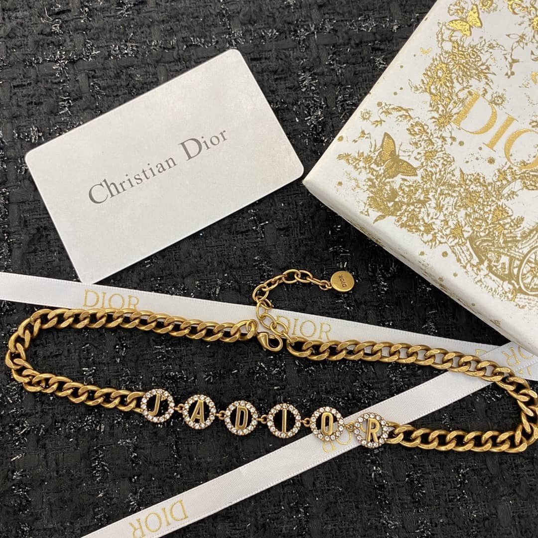 Best Replica Knockoff Christian Dior Logo Necklace - Colareps