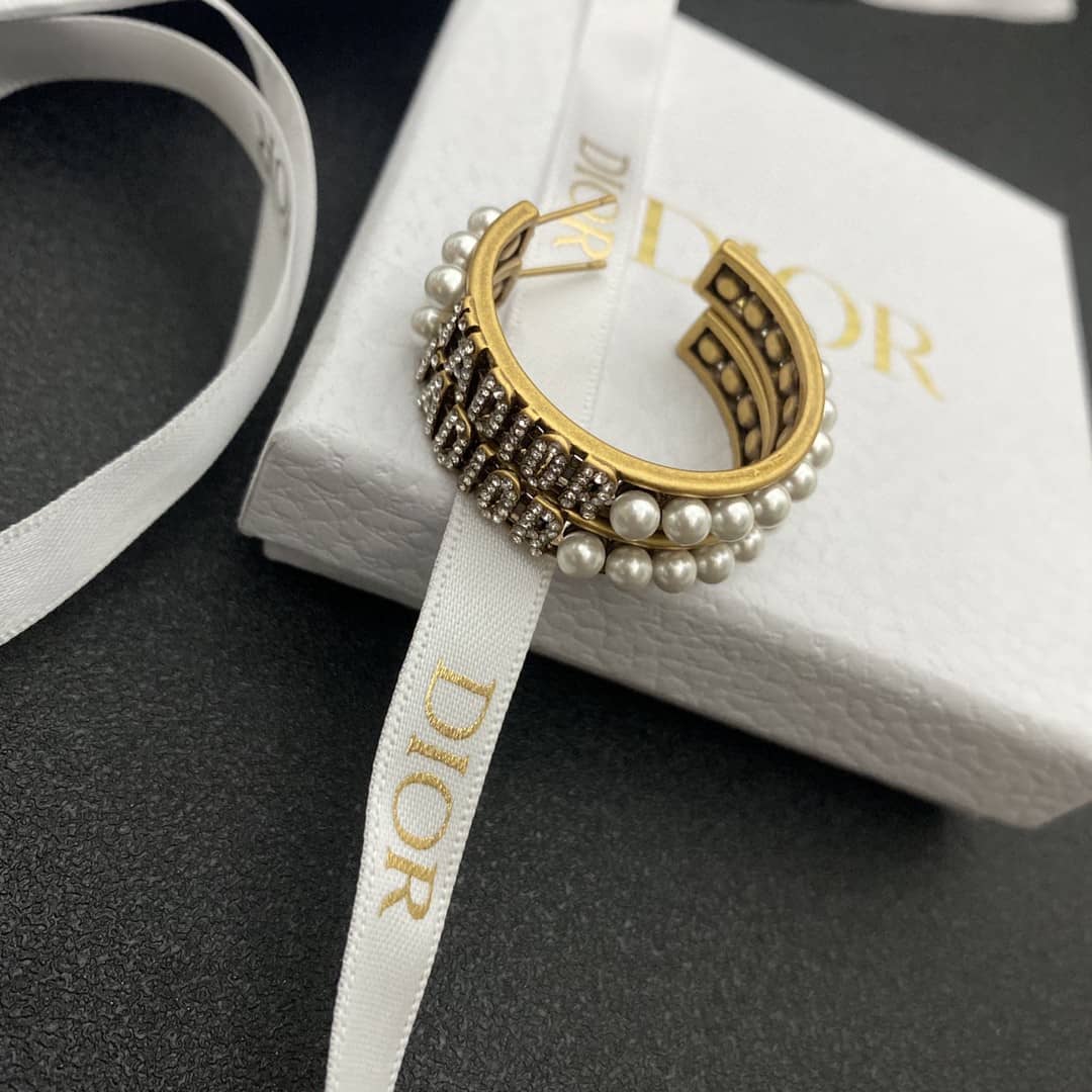 Best Replica Wholesale Christian Dior Logo Earring - Colareps