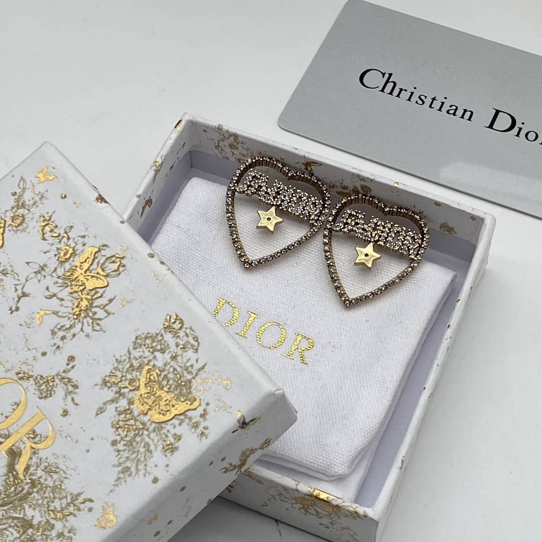 Best Replica Fake Christian Dior Logo Earring - Colareps
