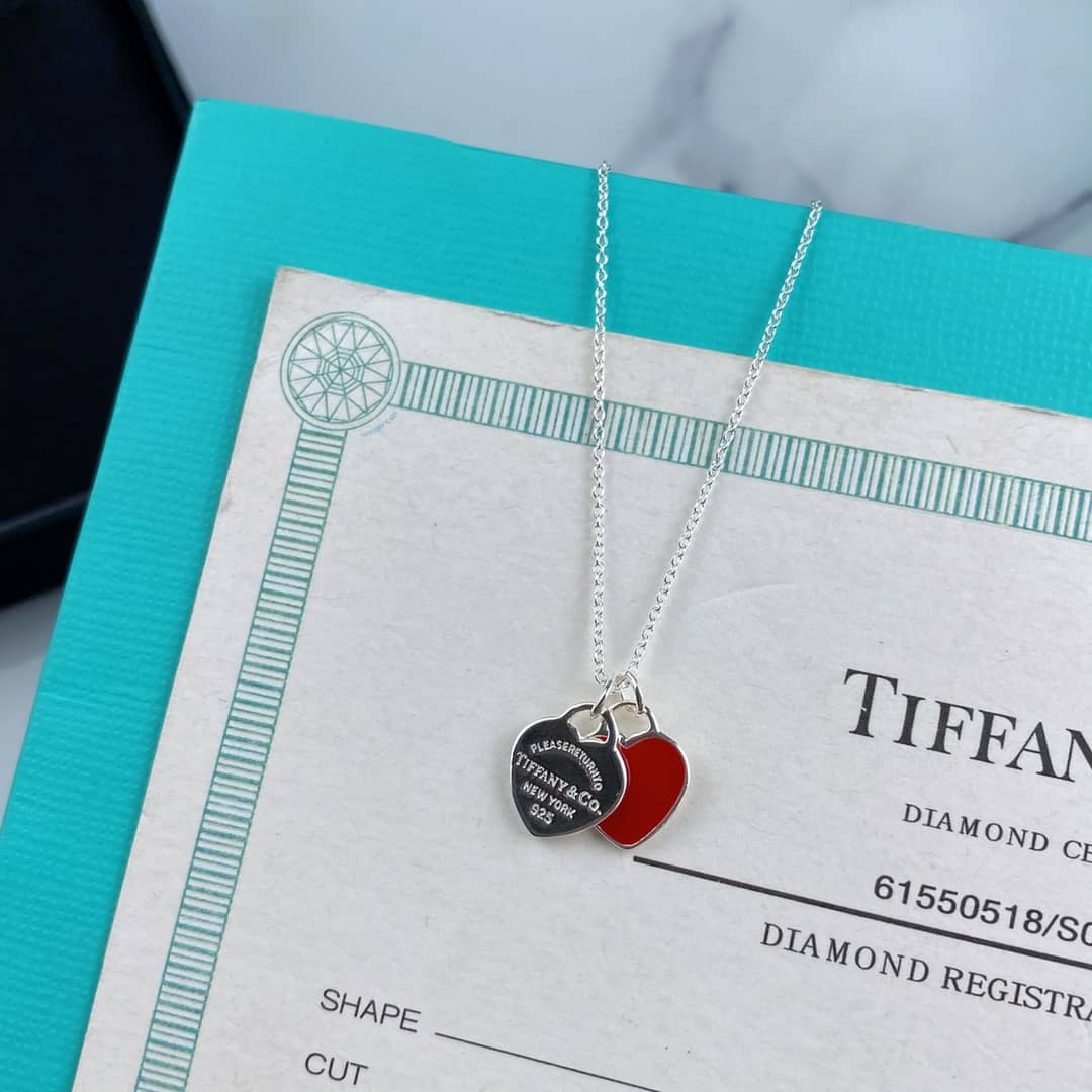 Best Replica Fake Tiffany Logo Necklace - Colareps