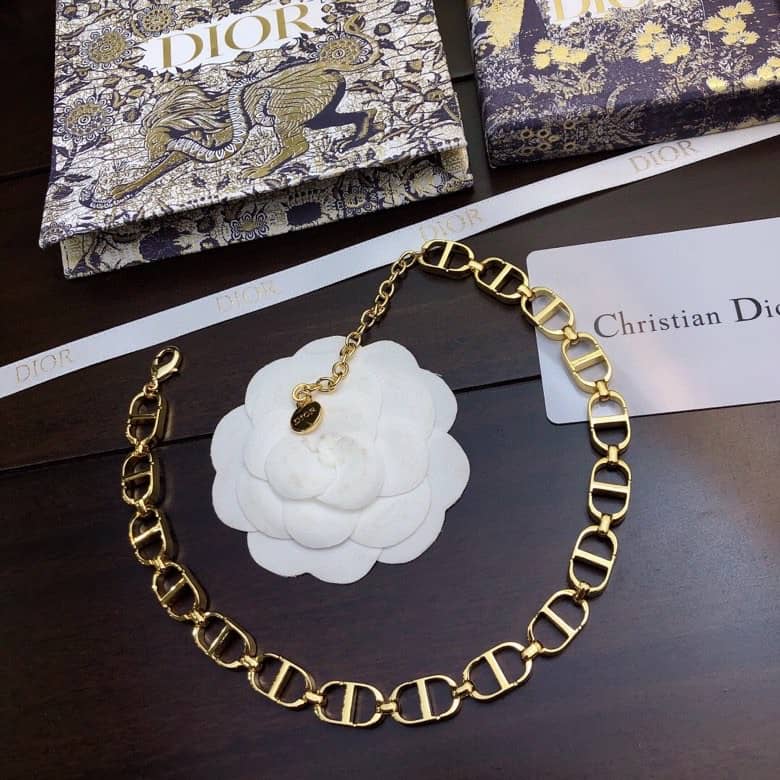 Best Replica Knockoff Christian Dior Logo Necklace - Colareps