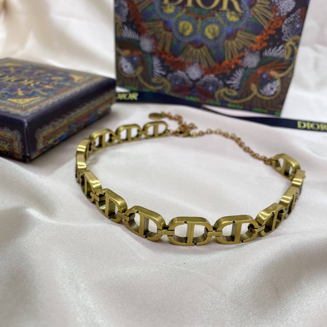 Best Replica Knockoff Christian Dior Logo Necklace - Colareps