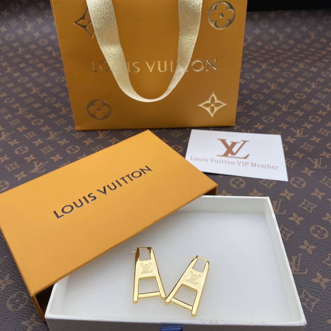 Best Replica LV Hoop Earrings Dupe Logo AAA+ - Colareps
