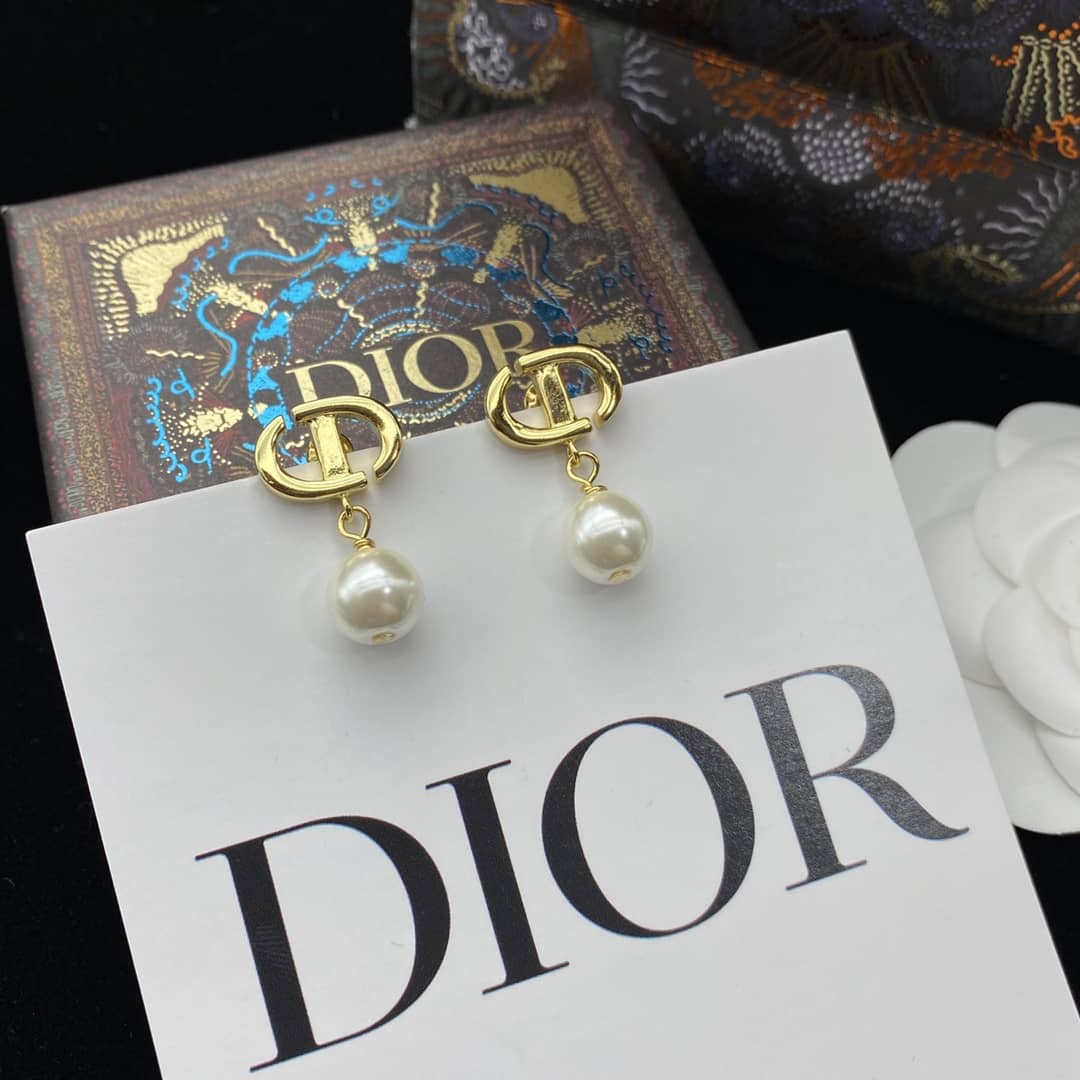 Best Replica Wholesale Christian Dior Logo Earring - Colareps