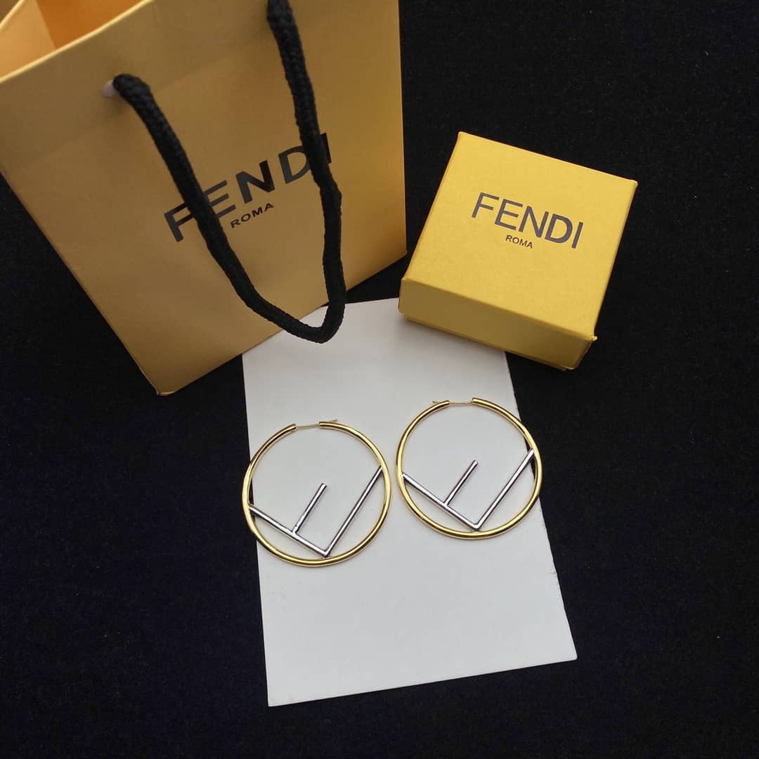 Best Replica Knockoff Fendi Logo Earring - Colareps