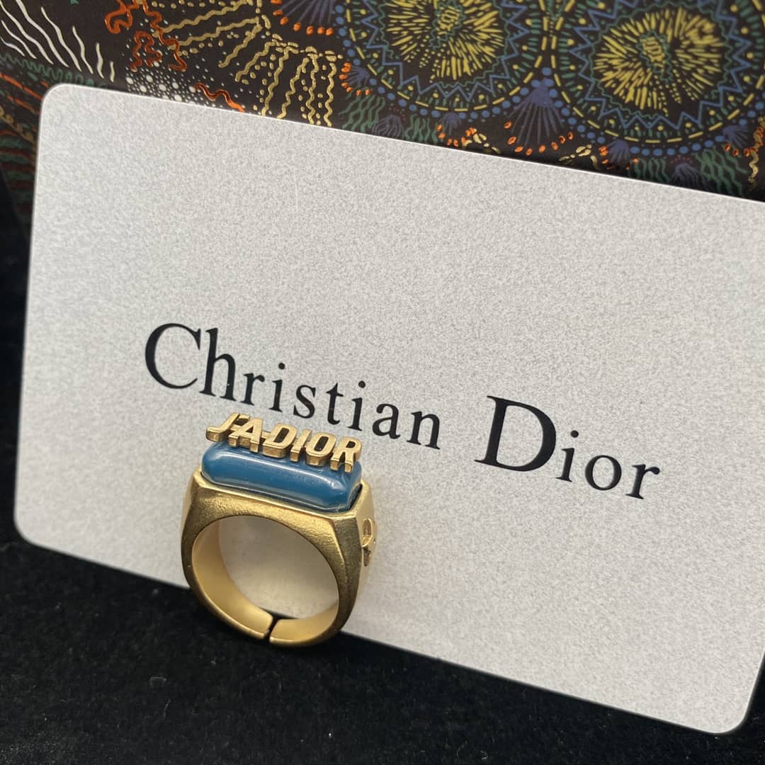 Best Replica Fake Christian Dior Logo Ring - Colareps