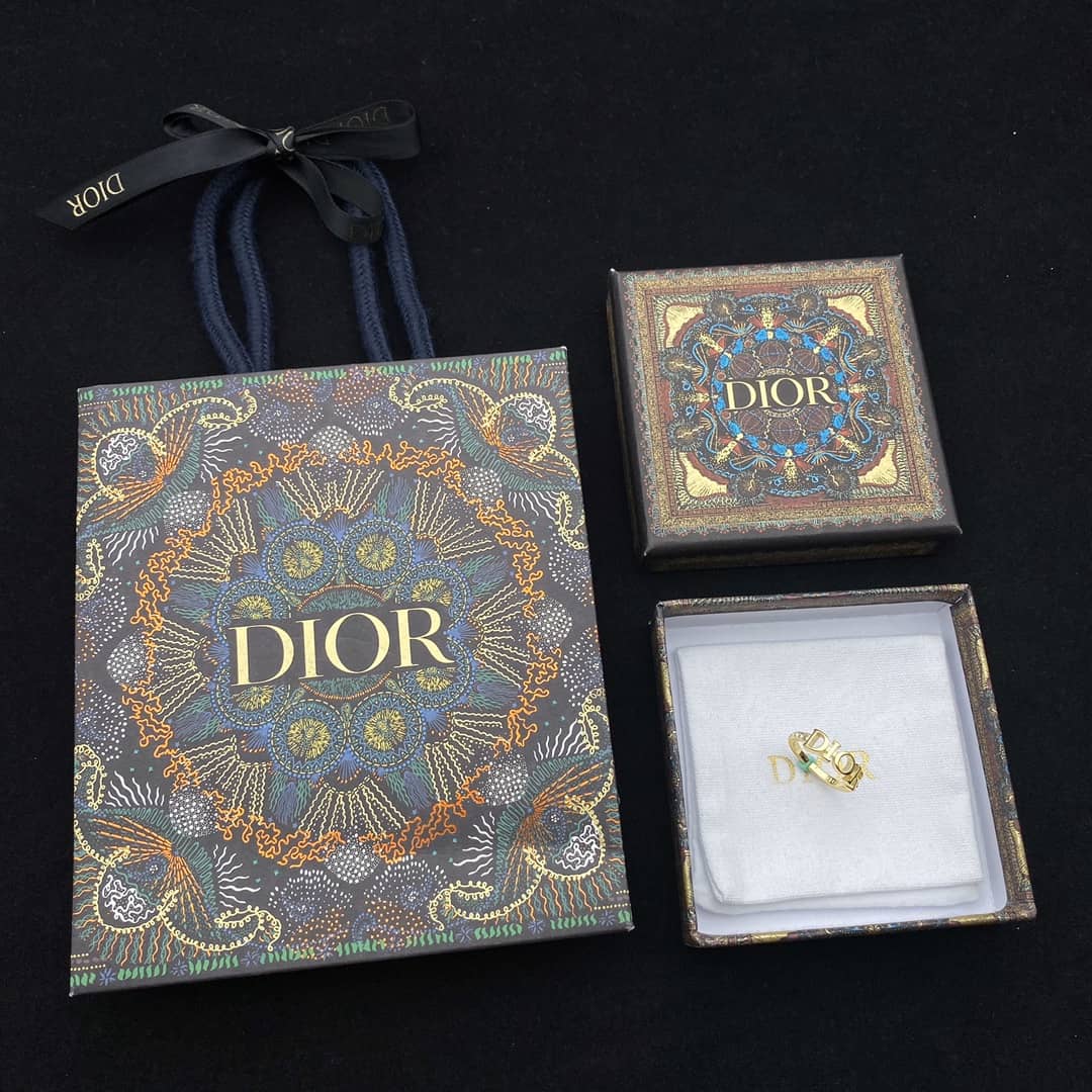 Best Replica Fake Christian Dior Logo Ring - Colareps
