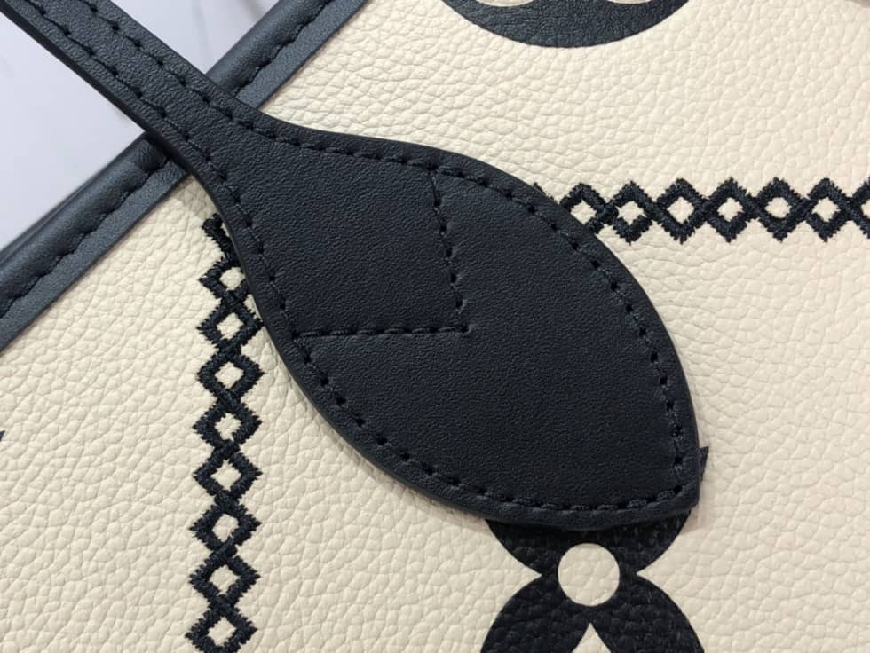 Best Replica Louis Vuitton Monogram Empreinte Neverfull Cream M46039 Replica Tote - Colareps