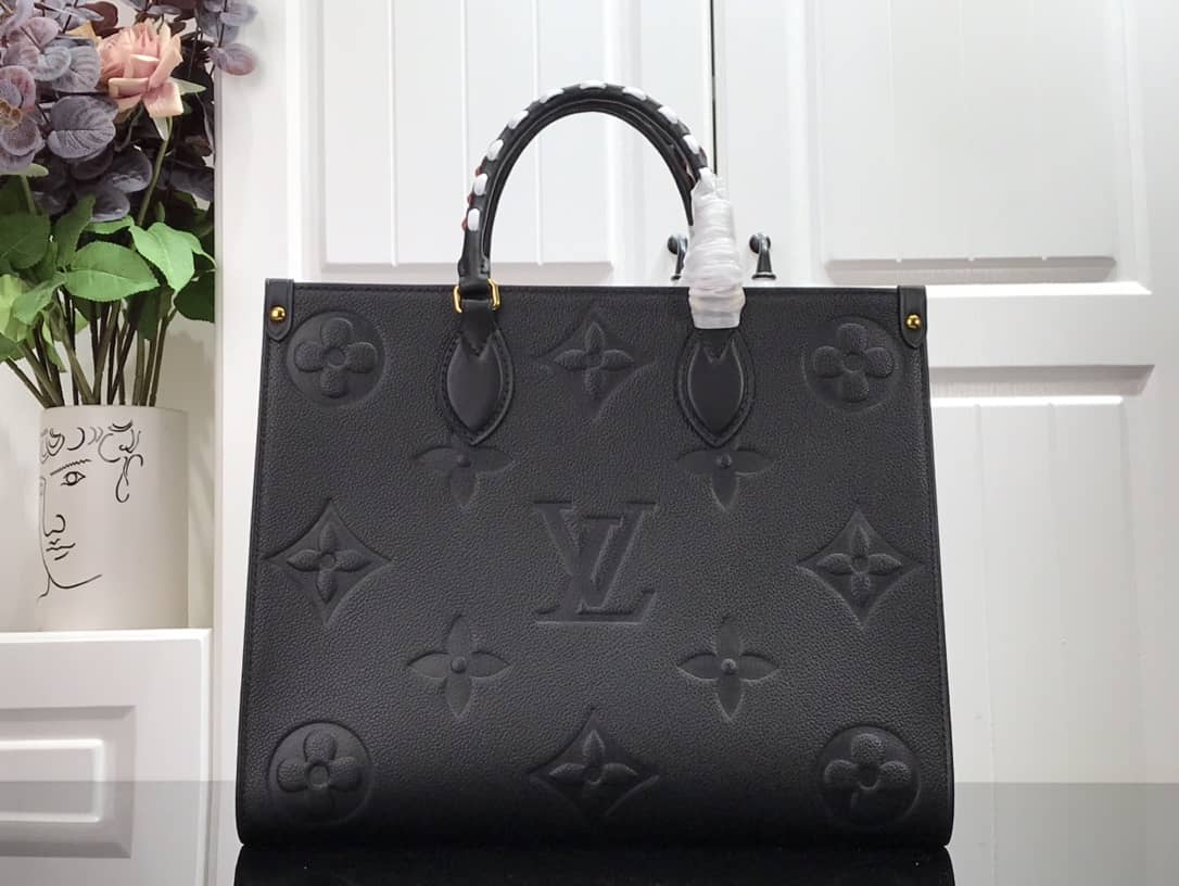 Best Replica Louis Vuitton Monogram On the Go MM Shoulder Bag Replica Black M45595 - Colareps