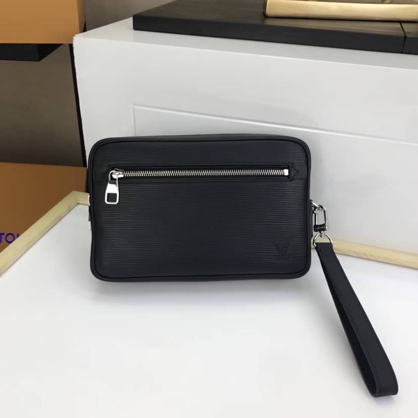 Best Replica Louis Vuitton Kasai Clutch Epi Leather Replica Black M51726 - Colareps
