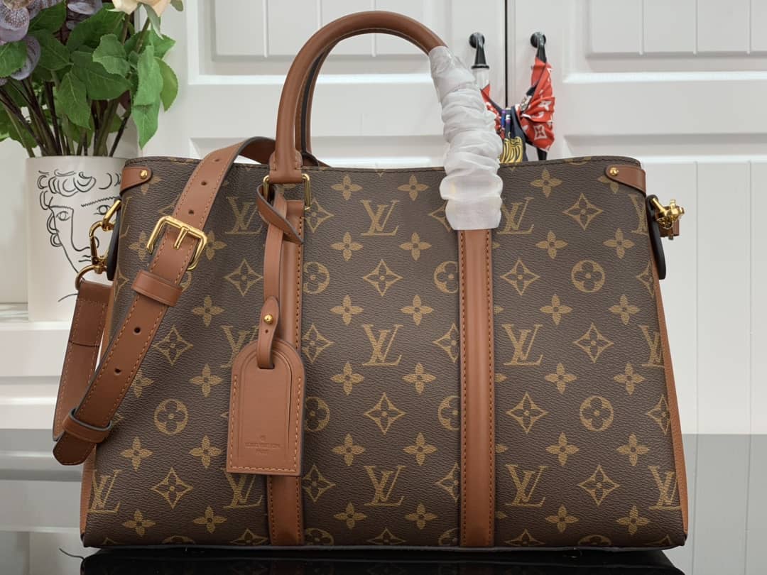 Best Replica Louis Vuitton Monogram Canvas Soufflot MM Replica Bag M44817 - Colareps