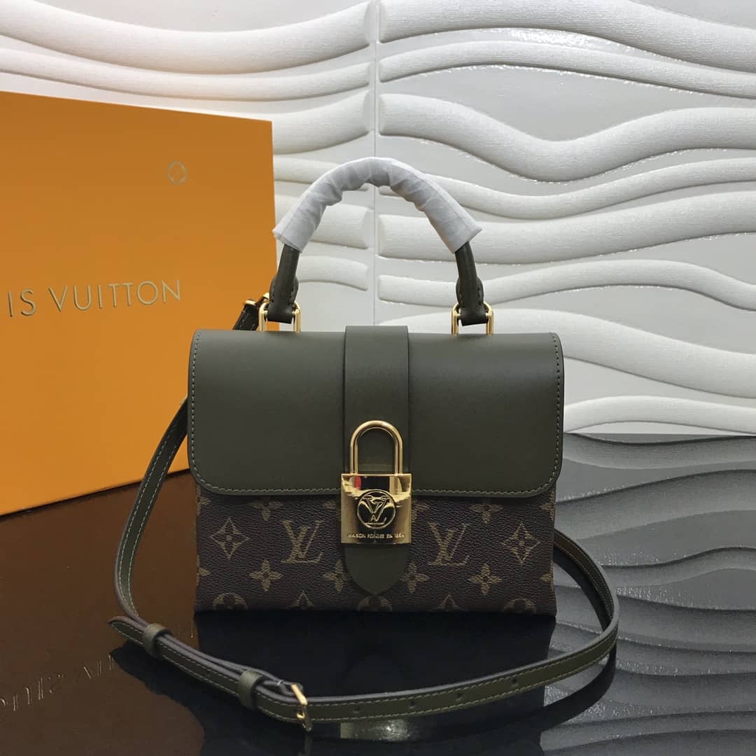 Best Replica Louis Vuitton Locky BB Replica Crossbody Bag Green M44321 - Colareps