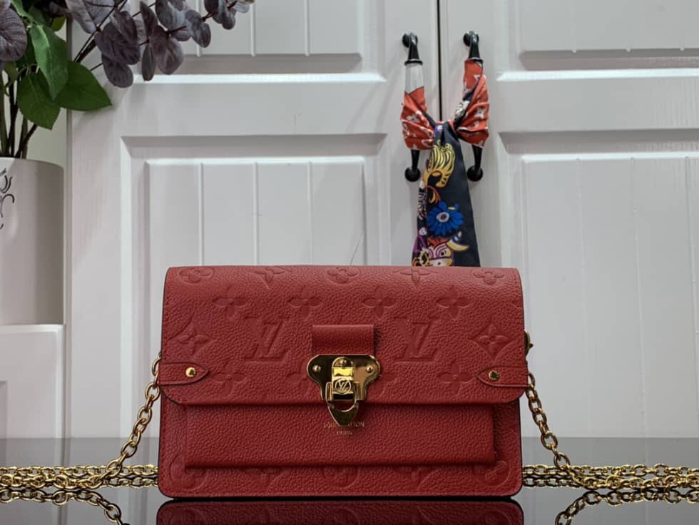Best Replica Louis Vuitton Vavin PM Monogram Empreinte Red M44151 Replica Shoulder Bag - Colareps