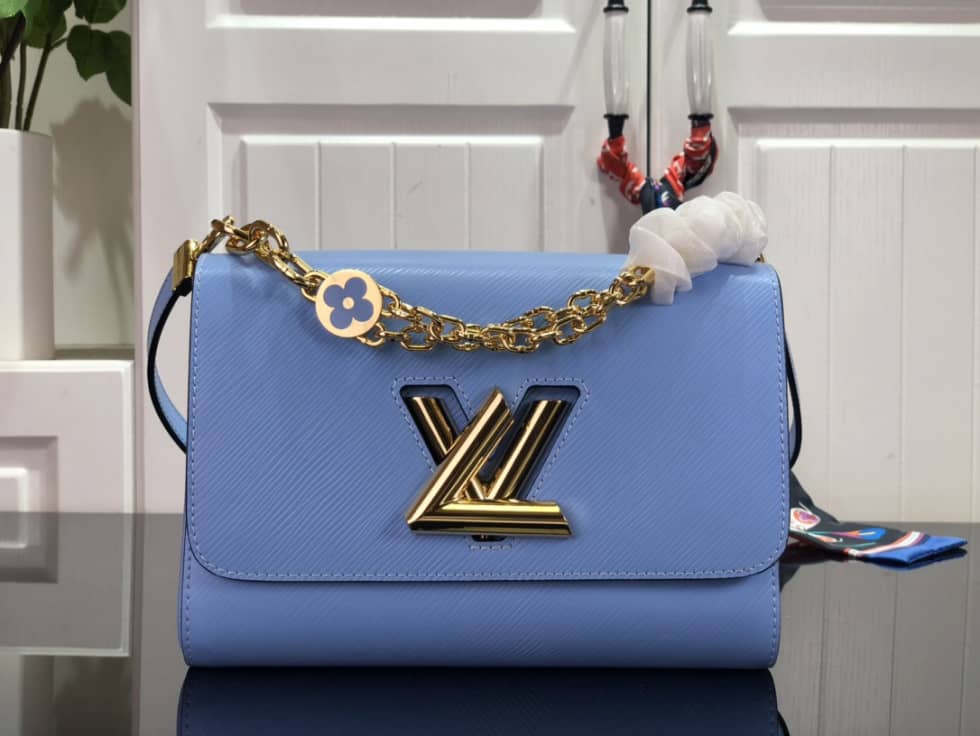 Best Replica Louis Vuitton Twist MM Epi Grained Leather M59627 Replica Crossbody Bag - Colareps