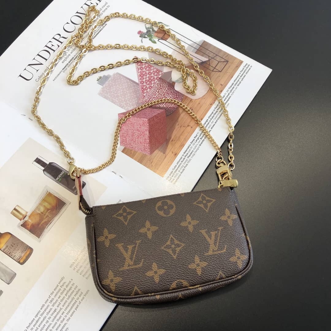 Best Replica Louis Vuitton Monogram Canvas Replica Mini Pochette - Colareps