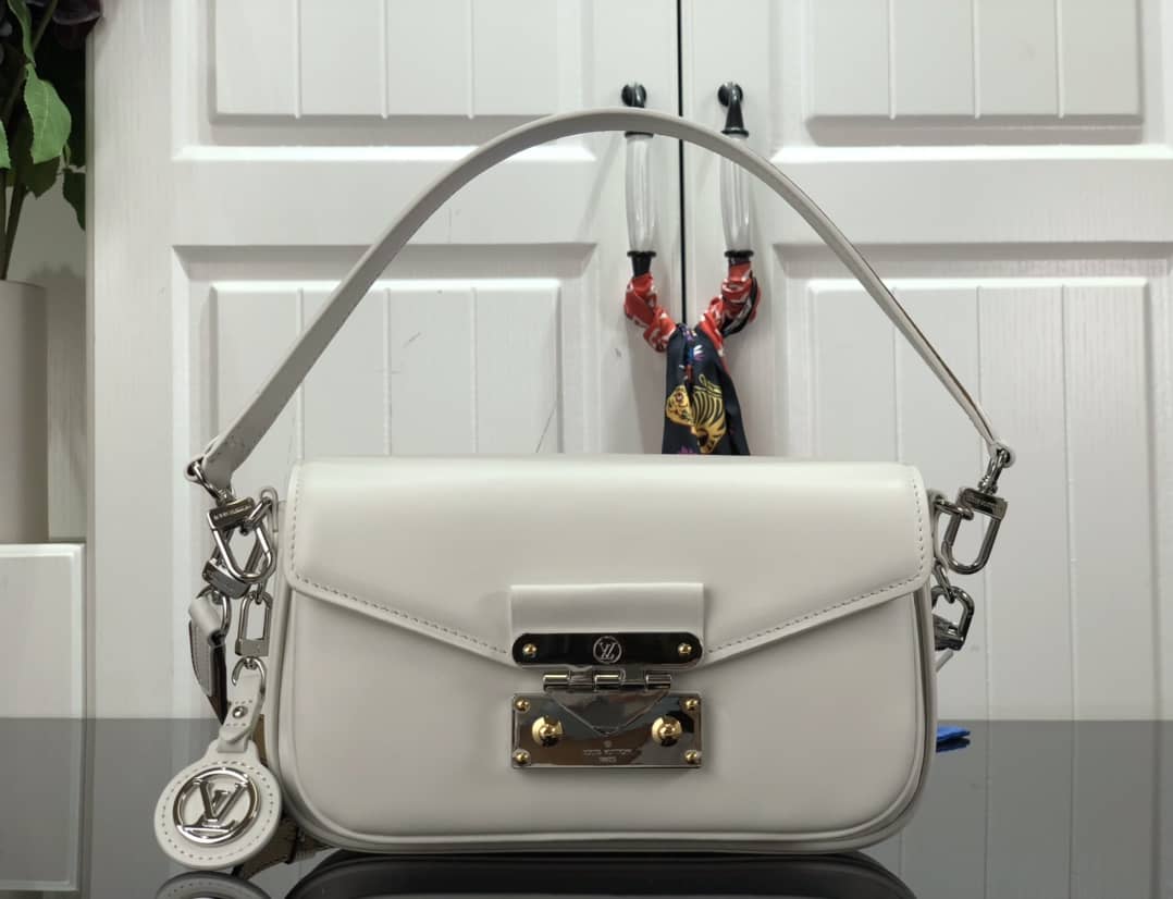 Best Replica Louis Vuitton Swing Handbag White M20393 Replica Shoulder Bag - Colareps