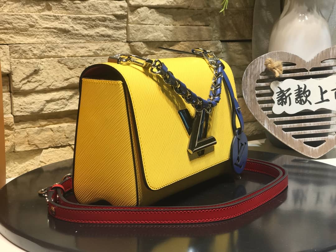 Best Replica Louis Vuitton Twist MM Bag Yellow M50296 Replica - Colareps