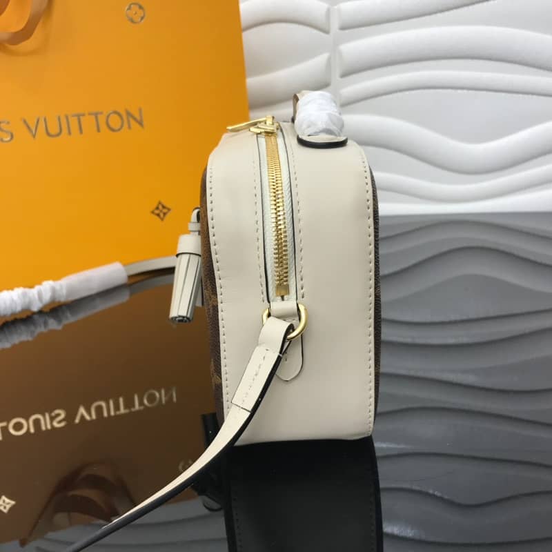 Best Replica Louis Vuitton Saintonge Monogram Canvas Replica Shoulder Bag White M43557 - Colareps